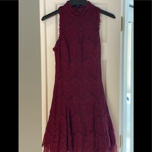 Ladies dress size 2, burgundy color